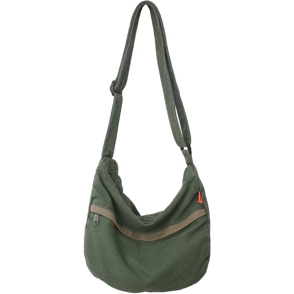 Canvas Crossbody Bag Women Large Capacity Travel Work Hiking Tote
